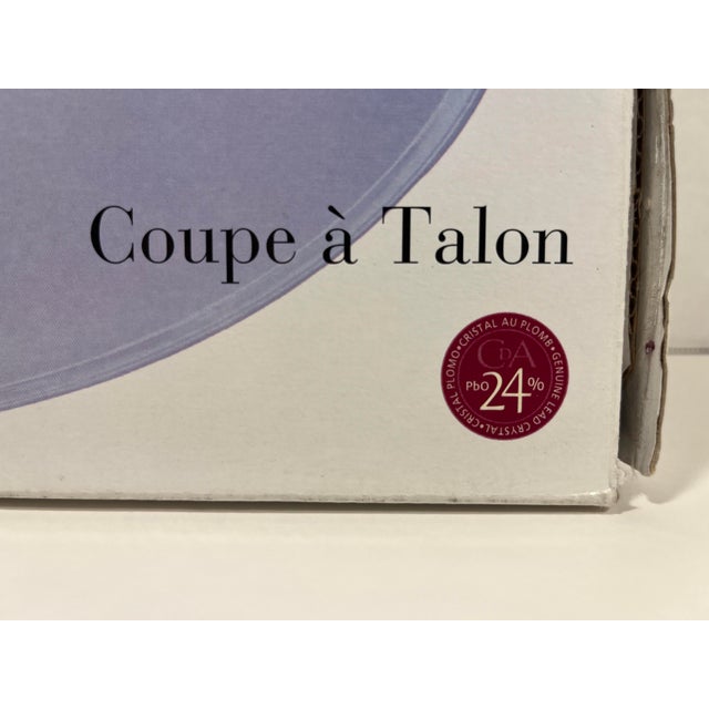 Transparent 1990s Cristal d'Arques Coupe a Talon France Genuine Lead Crystal Platter 13.25" For Sale - Image 8 of 9