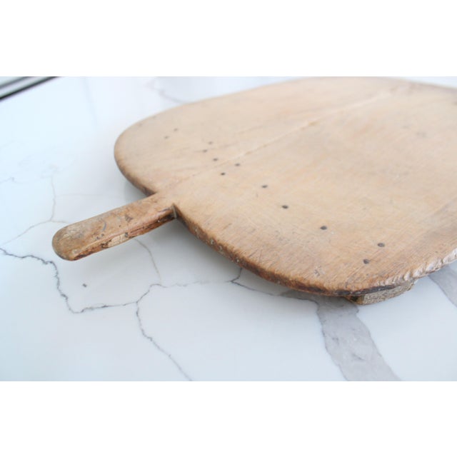 Wood Ext. Large Antique French Handmade Charcuterie Breadboard For Sale - Image 7 of 7