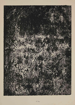 Jean Dubuffet, Feu, 1959, Lithograph