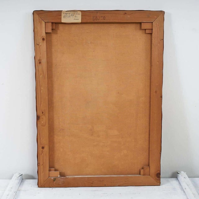 A. Sgherri, Landscape with Rural Houses, 1970s, Wood For Sale - Image 5 of 7