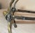 Brass Pair of Turned 18th Century Peened Brass Wrought Iron Georgian Andirons 1700's For Sale - Image 8 of 15