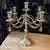 1980s Brass Five-Arm Candelabra With Tassels For Sale - Image 9 of 11