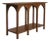 Modern Mid Century Style Walnut Console For Sale