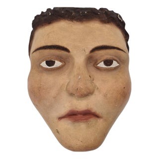 Vintage Carved Wooden Mask, 1960s For Sale