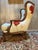 Wood Louis XV Wingback Chair, 1990s For Sale - Image 7 of 9