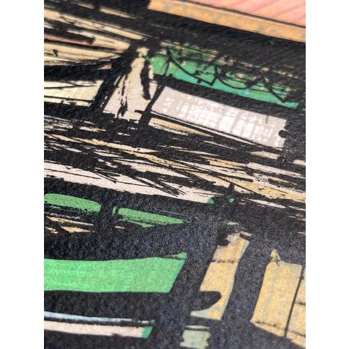 Modern Bernard Buffet, The Fishing Port, 1979, Lithograph For Sale - Image 3 of 7