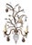French 1980s French Baguès Style Rock Crystal, Smoky Quartz & Parrot Sconces - Pair For Sale - Image 3 of 10