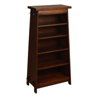 Stickley Mission Collection Oak Open Bookcase Shelf Cabinet For Sale