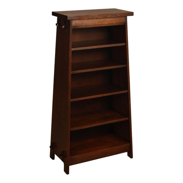 Stickley Mission Collection Oak Open Bookcase Shelf Cabinet For Sale