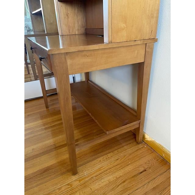 Ethan Allen Desk & Hutch All Maple Wood Chairish