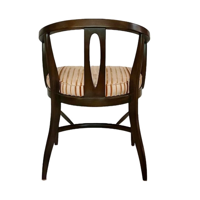 Brown 1960s Mid Century Modern Walnut Accent Chairs - a Pair For Sale - Image 8 of 13