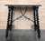 19th Spanish Side Table with Cared Turned Legs and Iron Stretcher For Sale - Image 17 of 18
