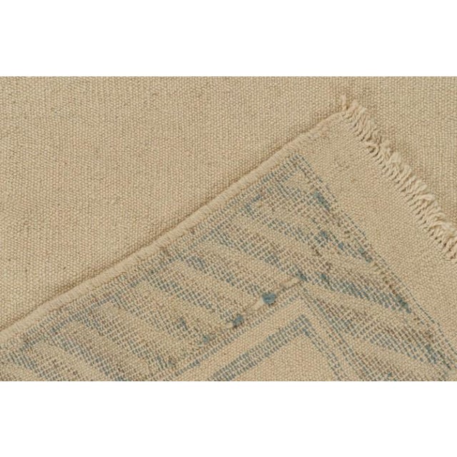 Textile 2010s Rug & Kilim’s Sofreh-Style Persian Kilim in Beige With Blue Medallion For Sale - Image 7 of 7