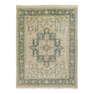 Erin Gates by Momeni Concord Green Hand Knotted Wool Area Rug 2' X 3' For Sale
