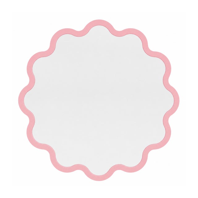 Luxury Decorative Circular Wall Mirror in Light Blue – Hvyli Round 100 For Sale - Image 13 of 18