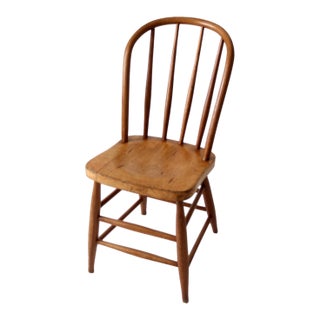 Antique Windsor Bow Back Side Chair For Sale