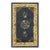 1920s Navy Floral Birds Medallion Antique Chinese Peking Knotted Wool Carpet Rug For Sale