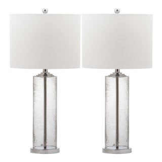 29 Inch H Table Lamp in Clear - a Pair For Sale
