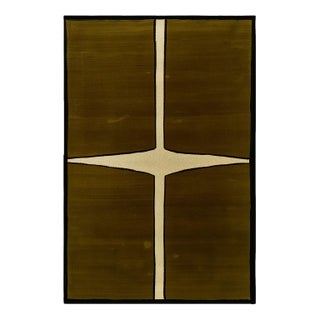 Vetiver Modern Rectangular Rug by Tapis Studio for Hommés Studio For Sale