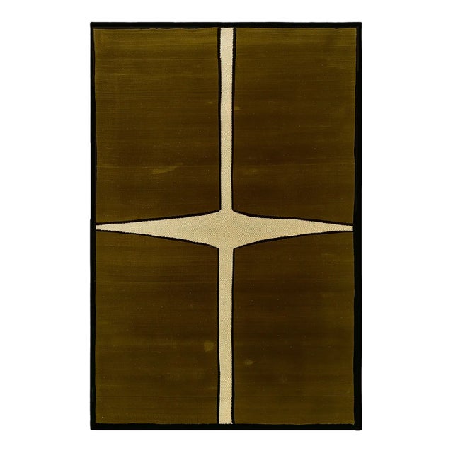Vetiver Modern Rectangular Rug by Tapis Studio for Hommés Studio For Sale