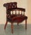 Oxblood Leather Chesterfield Captain's Chairs with Floor Lock Rings, Set of 2 For Sale - Image 17 of 18