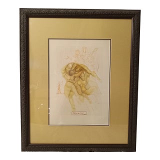 1990s Salvador Dali Limited Edition Offset Lithograph, Framed For Sale