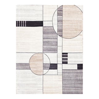 Hand Knotted Modern Wool Rug. 09'00" X 12'03" For Sale