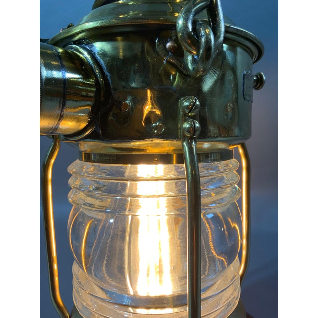 Antique Ships Anchor Lantern by French Maker For Sale - Image 12 of 12