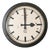 Black Industrial Factory Wall Clock by Carl Theodor Wagner, Germany For Sale