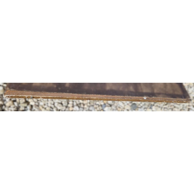 Gold Large Antique French Gendarmes-Shaped Gilded Wood Mirror, 1890s For Sale - Image 8 of 9