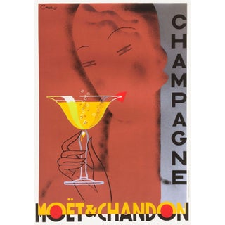 1990 Chem Moët & Chandon Screen Print Poster For Sale