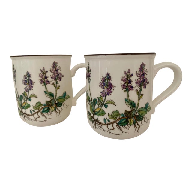 Villeroy & Boch Botanica Coffee Mugs - a Pair For Sale