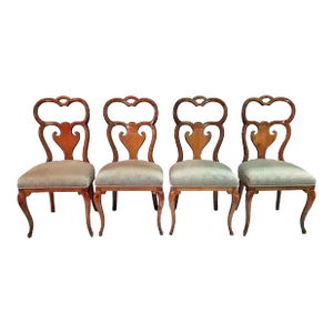 Queen Anne Dining Sidechairs, Set of 4