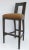 C.1996-98; Original Donghia, "Margarita," Bar stool, pickled black cherry finish on oak, with Pollack & Associates Boucle'...