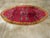 Textile Galerie Shabab Collection Oval Mid-20th Century Handmade Chinese Art Deco Accent Rug in Red and Goldenrod For Sale - Image 7 of 9