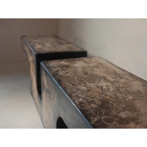 Beige Nunna Coffee Table in Hemp Crete by Lucas Tyra Morten For Sale - Image 8 of 12