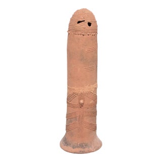 Bura Terracotta Spirit Vessel, C. 1900 For Sale