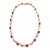 Bochic “Capri” Vintage Ruby, Amethyst, Peridot Necklace Set 18K Gold & Silver For Sale
