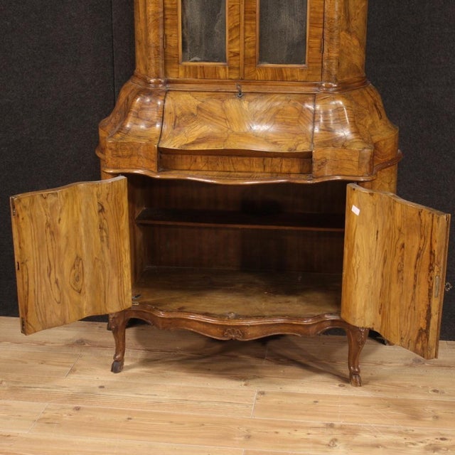 Wood Vintage Venetian Trumeau in Walnut, 1950s For Sale - Image 7 of 13