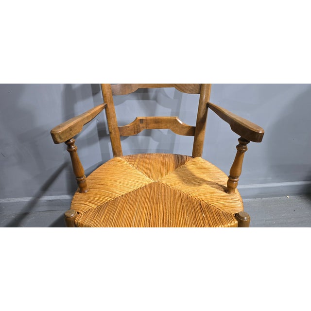 Brown Antique French Dining Chairs, 1900, Set of 8 For Sale - Image 8 of 12