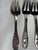 1970s 1970s Godinger Rose Floral Pattern Dessert Forks Set of 11 Silver Plate Vintage Flatware For Sale - Image 5 of 5