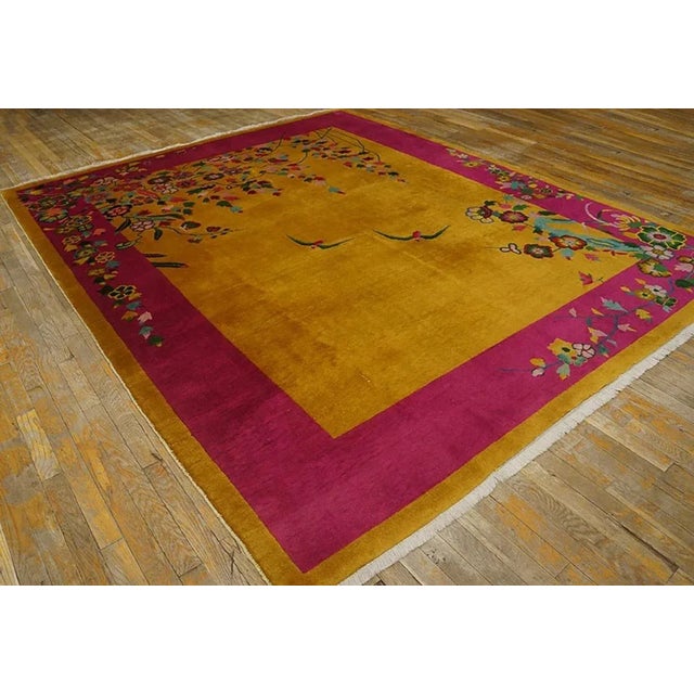 1920s 1920s Chinese Art Deco Carpet ( 7'9" x 9'6"- 235 x 290 cm ) For Sale - Image 5 of 6
