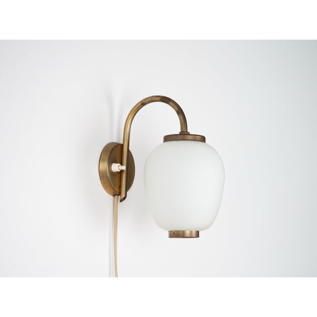 Vintage Danish Kina Sconce by Bent Karlby for Lyfa, 1940s For Sale - Image 10 of 10