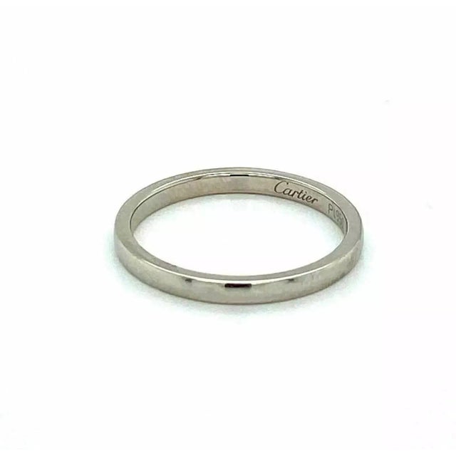 Cartier Cartier Platinum Wedding Band Ring For Sale - Image 4 of 5