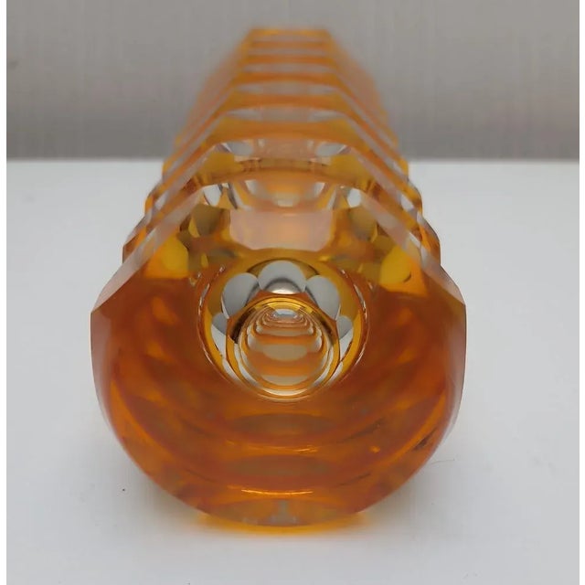 Glass Art Deco Vase by Carl Meltzer, Former Czechoslovakia, 1920s For Sale - Image 7 of 9