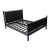 Kara Mann Collection for Milling Road / Baker Furniture Caged Queen Leather Metal Bed For Sale