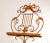 Metal Victorian Style Italian Gilt Metal Music Stand For Sale - Image 7 of 13