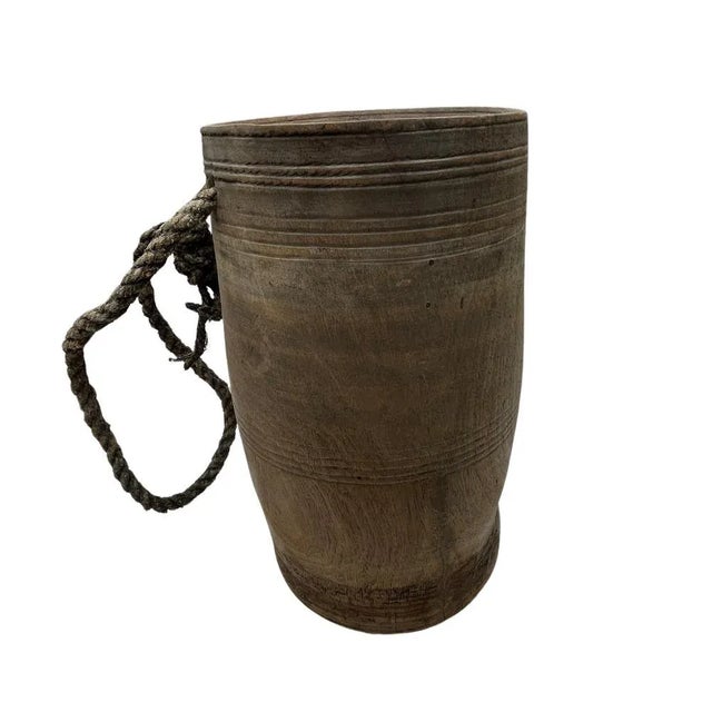 These vintage wood pots from India are truly special and when one considers they were carved from a single piece of wood...