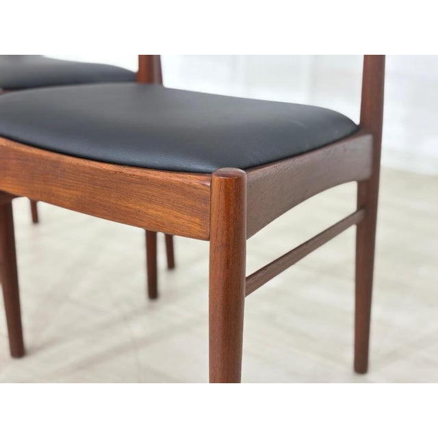 Wood Vintage Chairs in Teak by Henning Kjarnulf, Set of 2 For Sale - Image 7 of 12