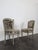 Louis XVI Style Cream Lacquered and Upholstered Cabriolet Salon Set with Gilded Highlights, Set of 6, in Very Good...